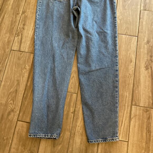 Vintage Levis 551 Jeans Womens 16 Long Blue Denim Blue Relaxed Fit Tapered USA - Picture 9 of 9